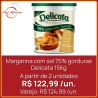 Margarina com sal 75% gorduras Delicata 15kg