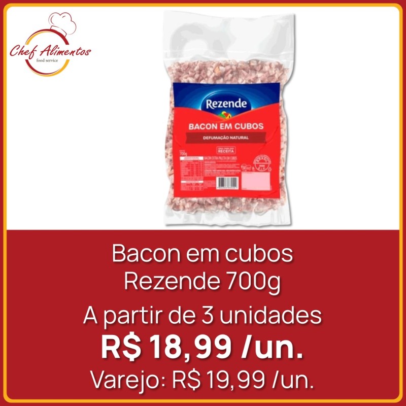 Bacon em cubos Rezende 700g