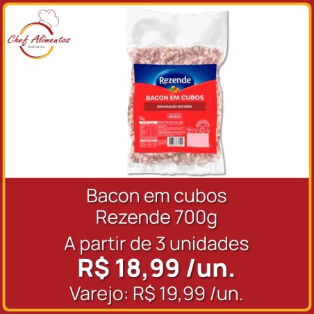 Bacon em cubos Rezende 700g