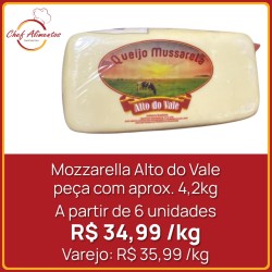 Queijo Mozzarella Alto do Vale - Peça