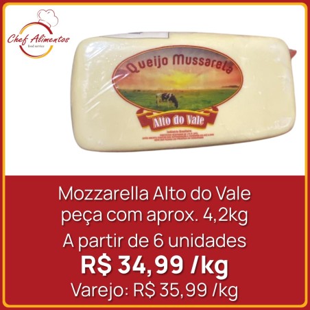 Queijo Mozzarella Alto do Vale - Peça