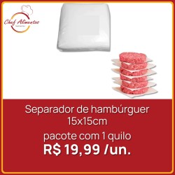 Separador de Hambúrguer 15 x 15 cm 1 kg