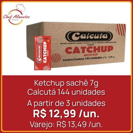 Ketchup Calcutá sachê 7g