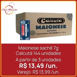 Maionese Tradicional Calcutá sachê 7g