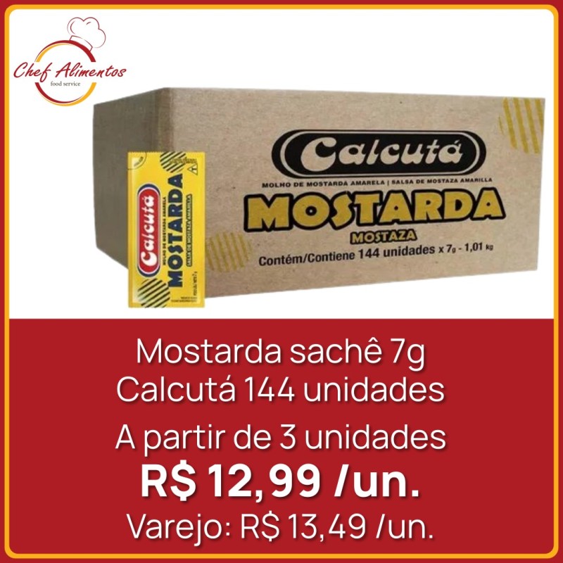 Mostarda Calcutá sachê 7g