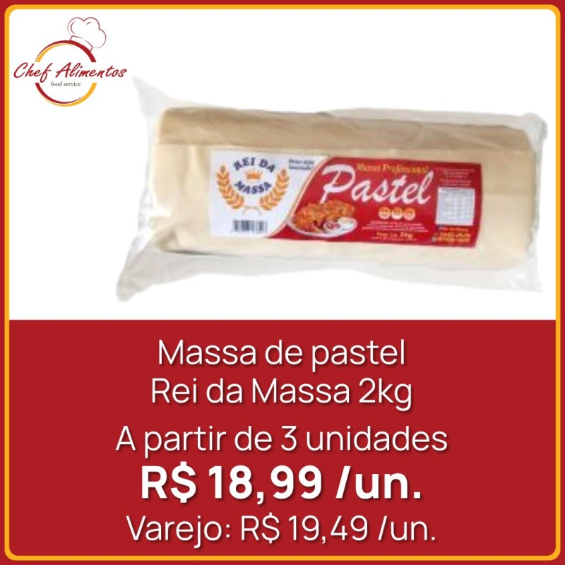 Massa para Pastel Rei da Massa 2 kg