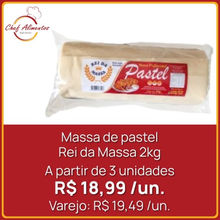 Massa para Pastel Rei da Massa 2 kg