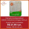 Canudo biodegradável CB516 240x5mm Cropac 500 un.