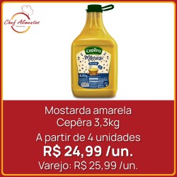Mostarda amarela Cepêra 3,3kg
