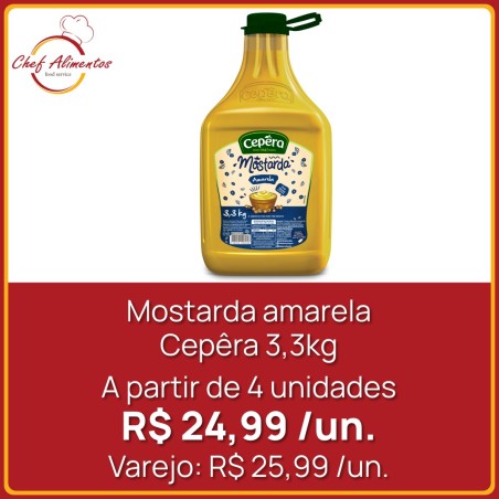 Mostarda amarela Cepêra 3,3kg