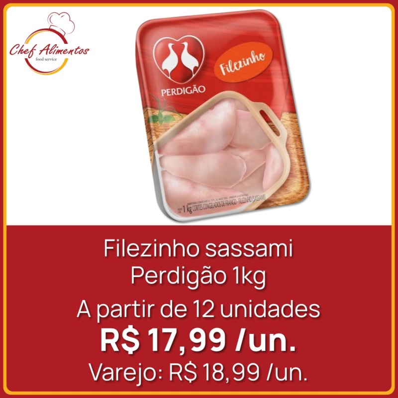 Filé sassami bandeja Perdigão 1kg