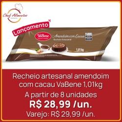 Recheio artesanal amendoim com cacau VaBene 1,01kg