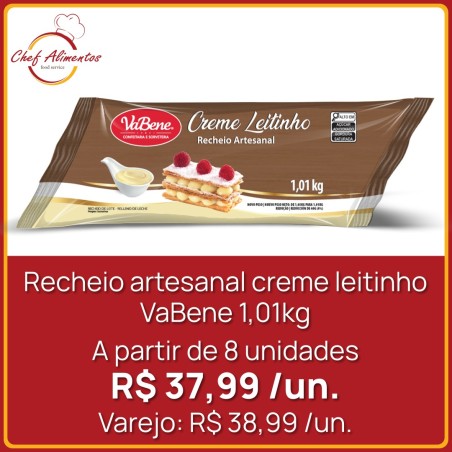 Recheio artesanal creme leitinho 1,01kg