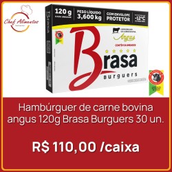 Hambúrguer de carne bovina angus Brasa Burguers 120g