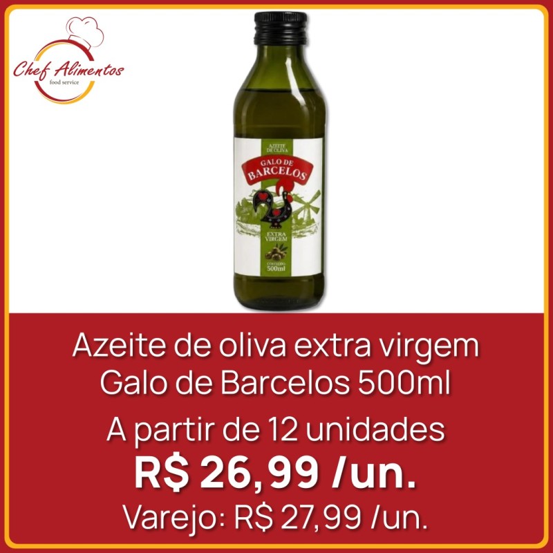 Azeite de oliva extra virgem Galo de Barcelos 500ml