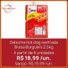 Salsicha hot dog resfriada Brasa Burguers 2,5kg