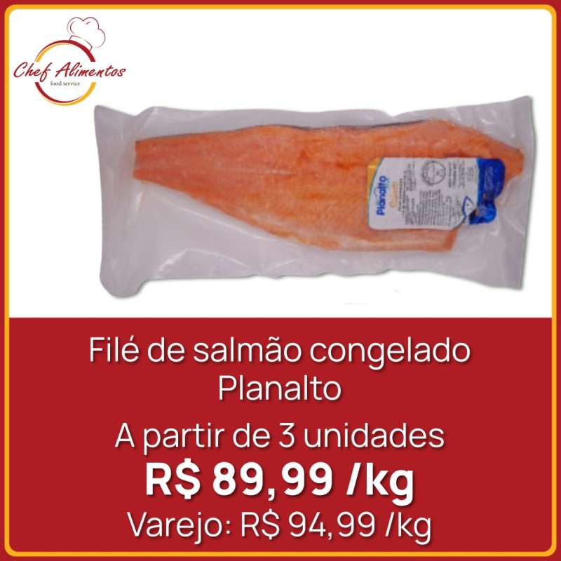 Filé de salmão congelado Planalto