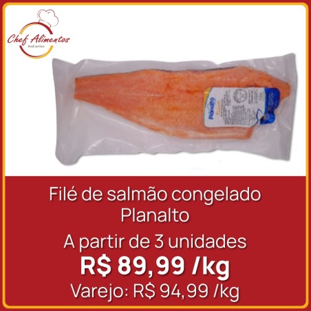 Filé de salmão congelado Planalto