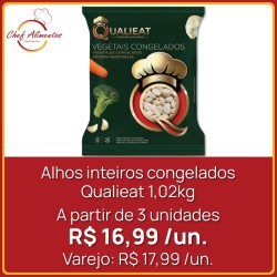 Alhos inteiros congelados Qualieat 1,2kg
