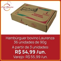 Hambúrguer bovino Laurenza 90g