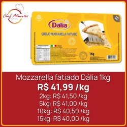 Mozzarella fatiado Dália 1kg