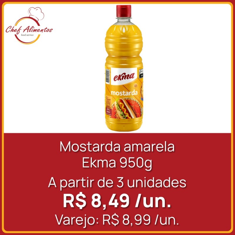 Mostarda amarela Ekma 950g